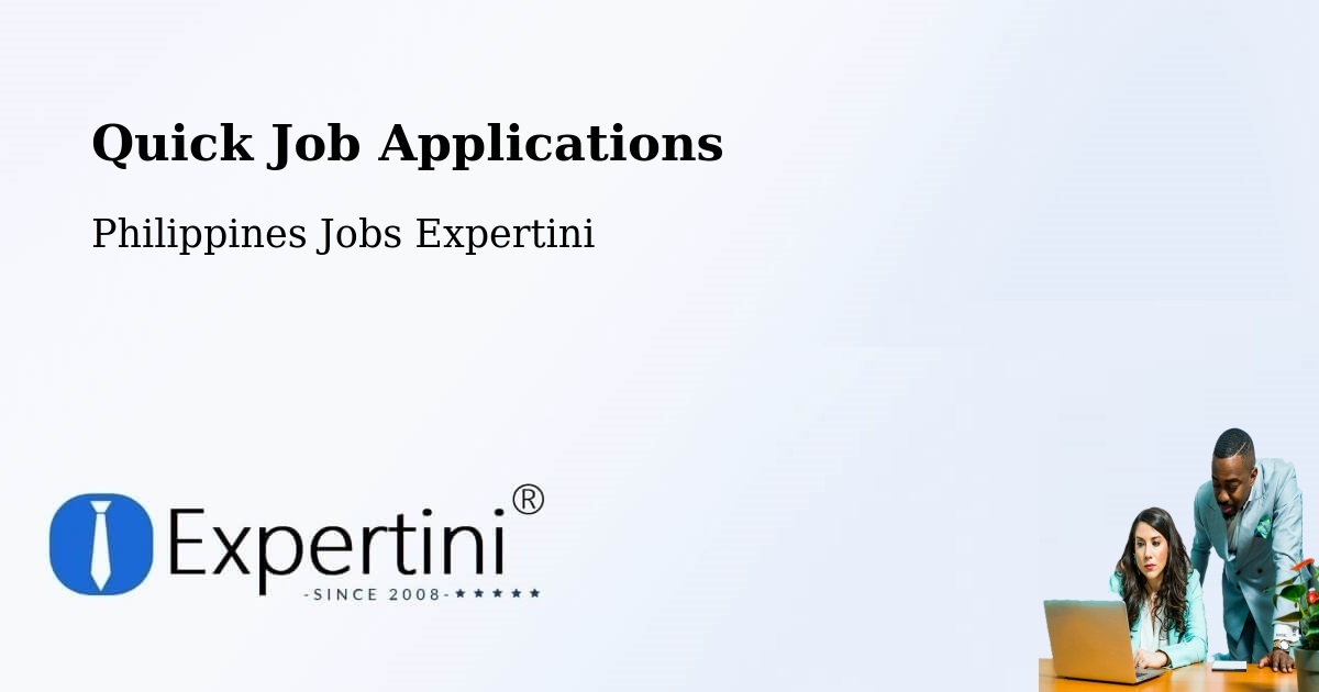 Quick Job Applications - Philippines Jobs Expertini